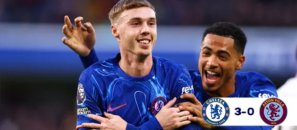 Chelsea 3-0 Aston Villa: Palmer Scores Screamer as Blues Go Third