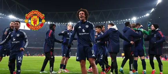 Ten-Man Manchester United Stun Arsenal on Penalties