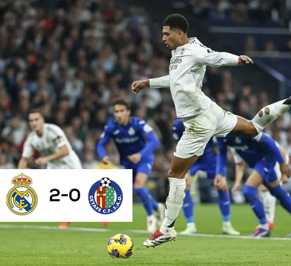 Real Madrid 2-0 Getafe: Bellingham and Mbappé Shine in La Liga Victory