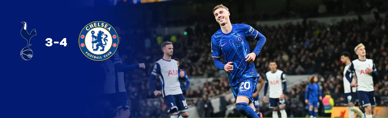 Tottenham 3-4 Chelsea: Cole Palmer Shines with a Brace in Thrilling Premier League Victory