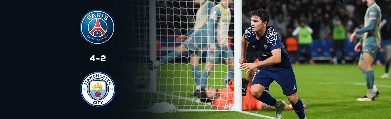 باريس سان جيرمان يصدم مانشستر سيتي في عودة مذهلة
