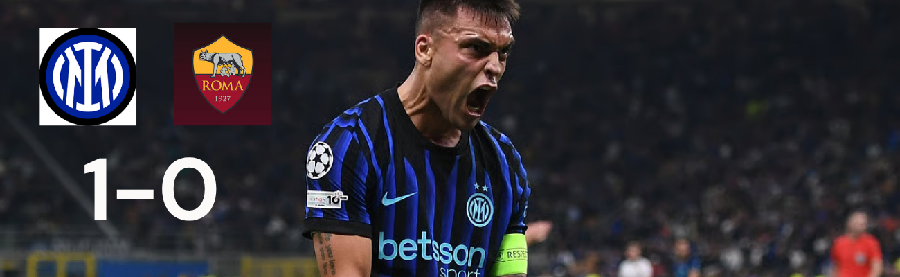Inter Milan Edge Past AS Roma 1-0, as Bonny Claims the Early Winner