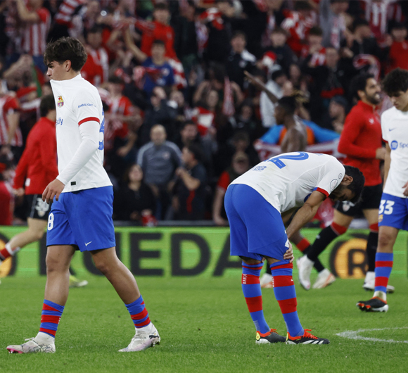 برشلونة يخرج من كأس الملك بعد ريمونتادا أتلتيك بلباو 