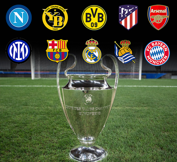 here are the teams already qualified for the UCL round of 16