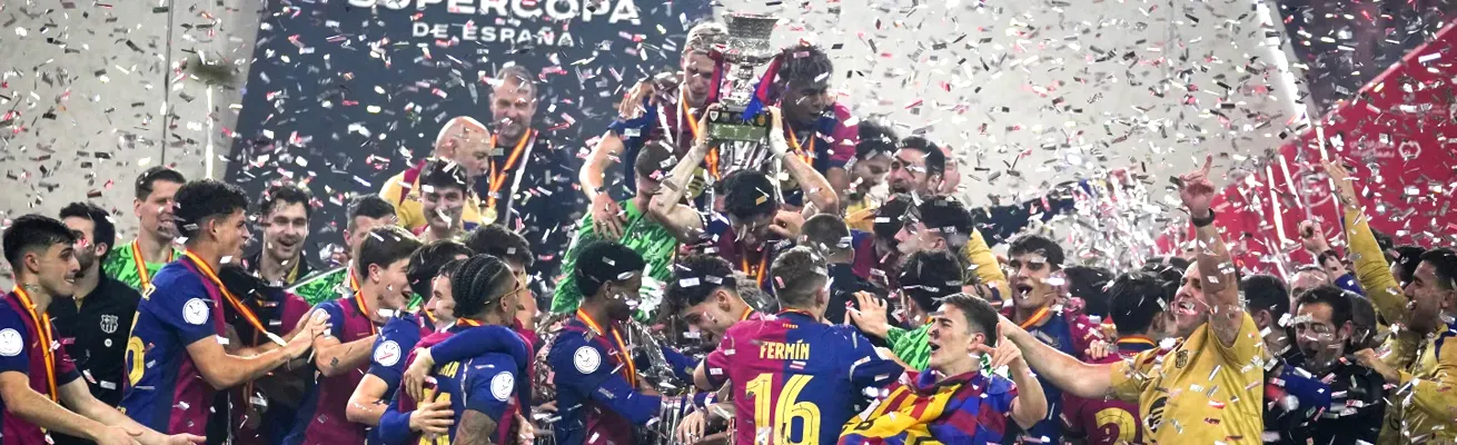 برشلونة يسحق ريال مدريد ليفوز بكأس السوبر الإسباني