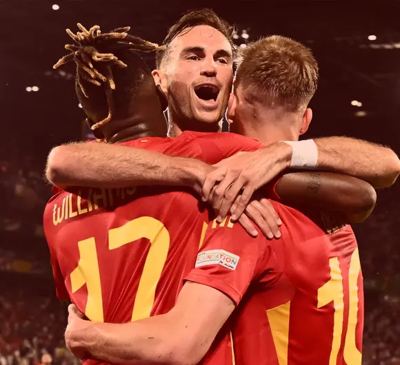 Spain 4-1 Georgia: Dani Olmo, Nico Williams, Fabian Ruiz, and Rodri Net as La Roja Set Up Germany Quarter-Final