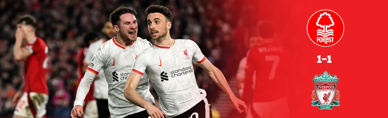 Liverpool Held by Nottingham Forest in a Thrilling 1-1 Draw