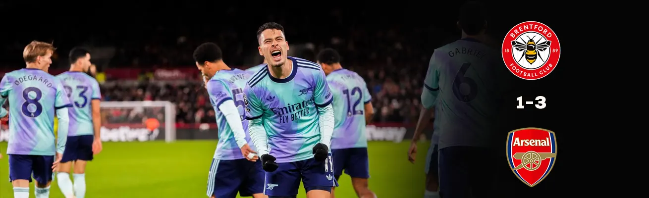 برينتفورد 1-3 أرسنال: آرسنال يتقدم إلى المركز الثاني بفوزه 3-1