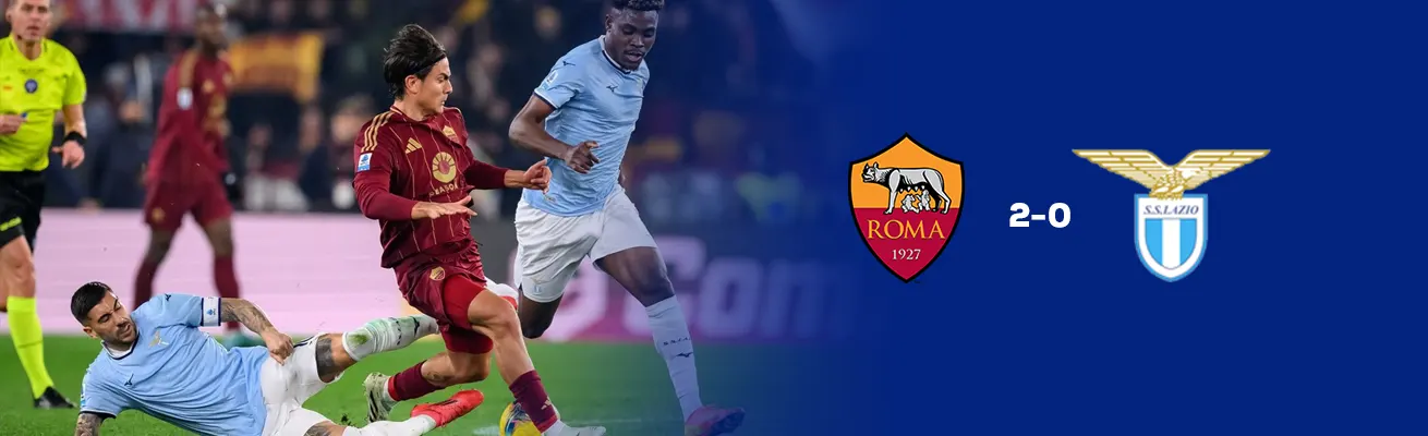 روما تتغلب على لاتسيو في ديربي ديلا كابيتالي الناري