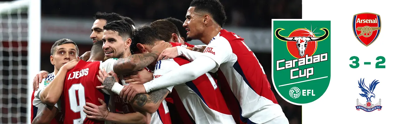 Gabriel Jesus Hat-Trick Sends Arsenal FC into EFL Cup Semi-Finals