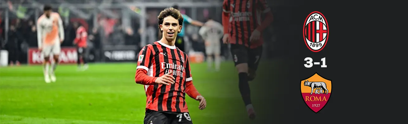 AC Milan 3-1 AS Roma: Rossoneri Advance to Coppa Italia Semi-final