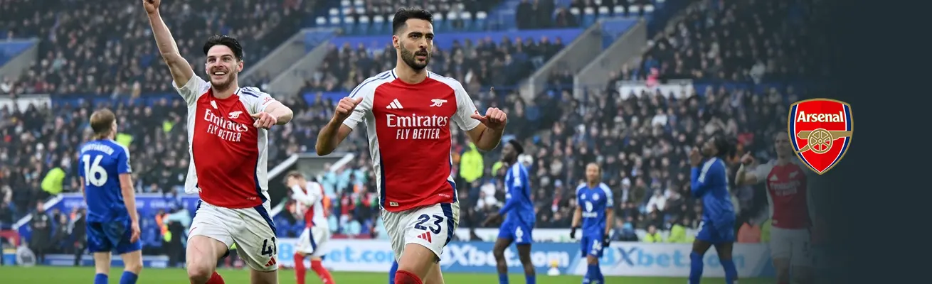 أرسنال يسجل هدفين في مرمى ليستر سيتي ليقلص الفارق مع ليفربول