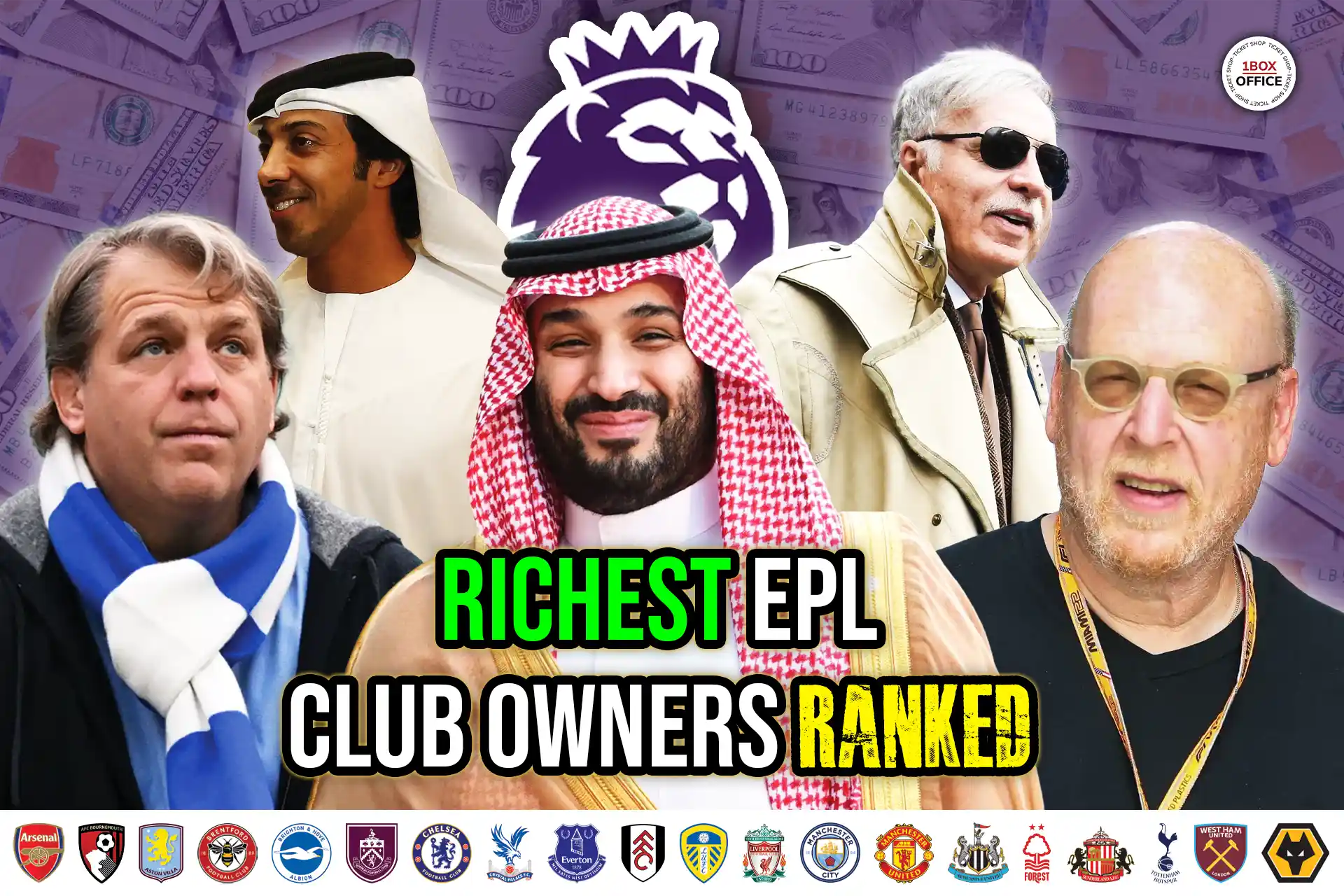 20 Richest English Premier League Club Owners’ Net Worths Ranked