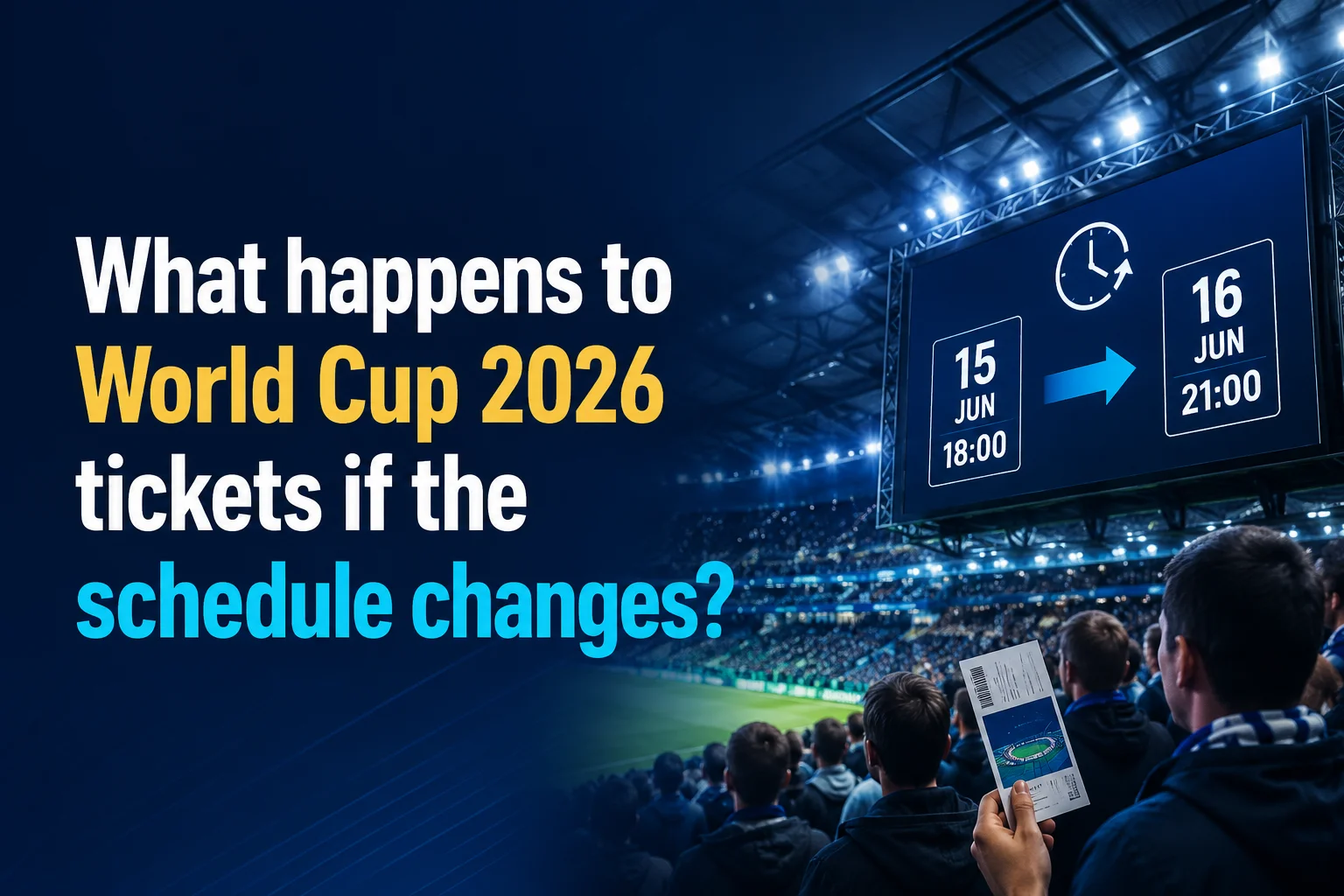 What happens to World Cup 2026 tickets if the schedule changes?