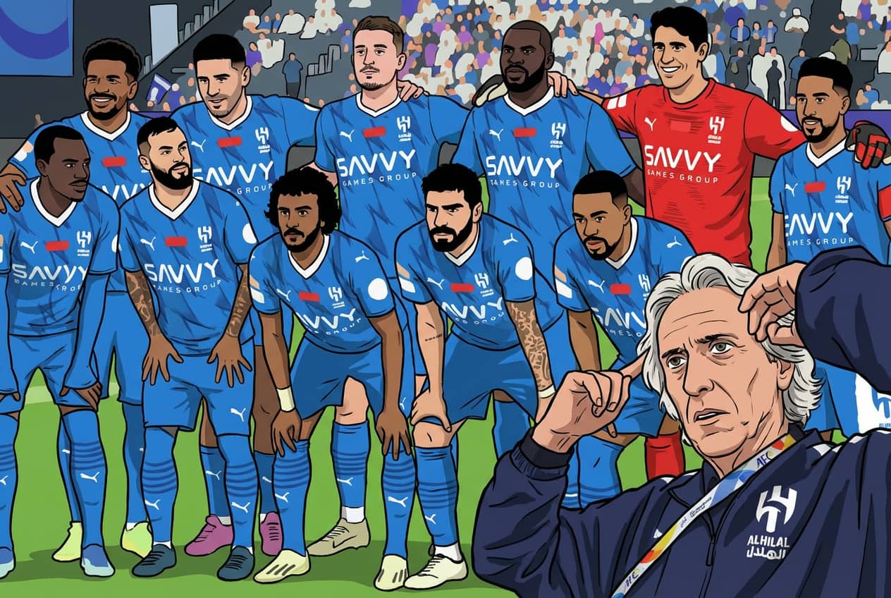 Al-Hilal 2023/24: Under Jorge Jesus they won the league unbeaten and winning three trophies overall. 