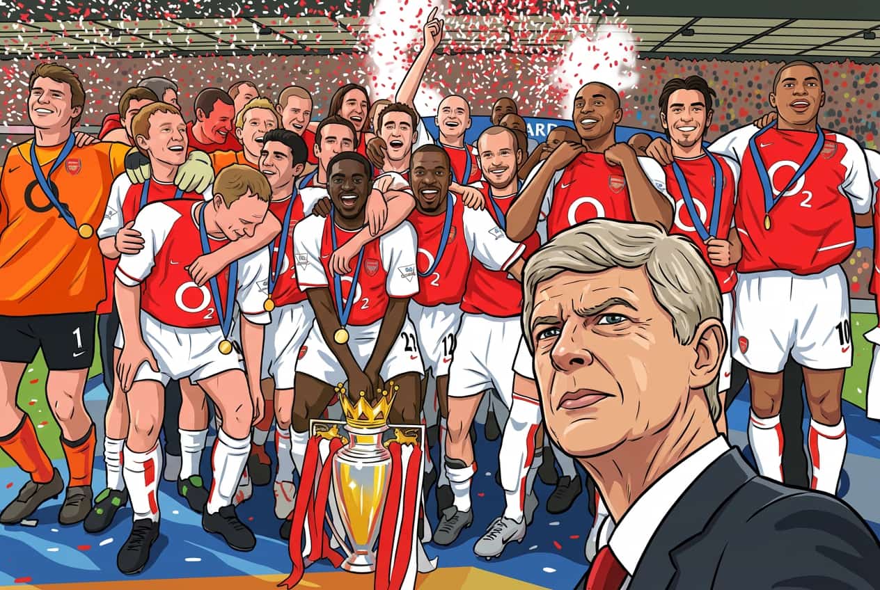 Arsenal 2003/04: Wenger's "Invincibles" went unbeaten over 38 games to win the Premier League.
