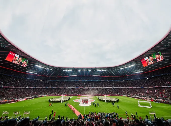 Borussia Dortmund regularly tops the individual club charts, packing over 81,000 fans into Signal Iduna Park.