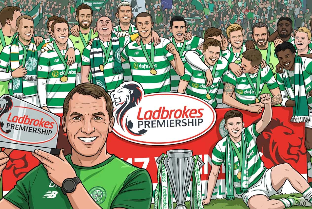 Celtic 2016/17: Under Brendan Rodgers, they won a domestic treble and finished the league unbeaten