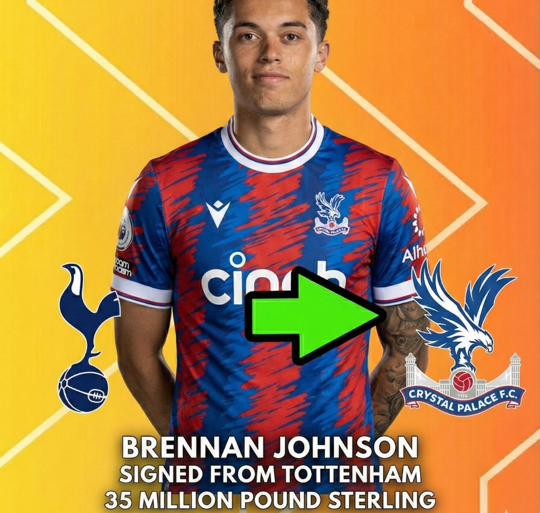 Brennan Johnson from Tottenham Moving to Crystal Palace