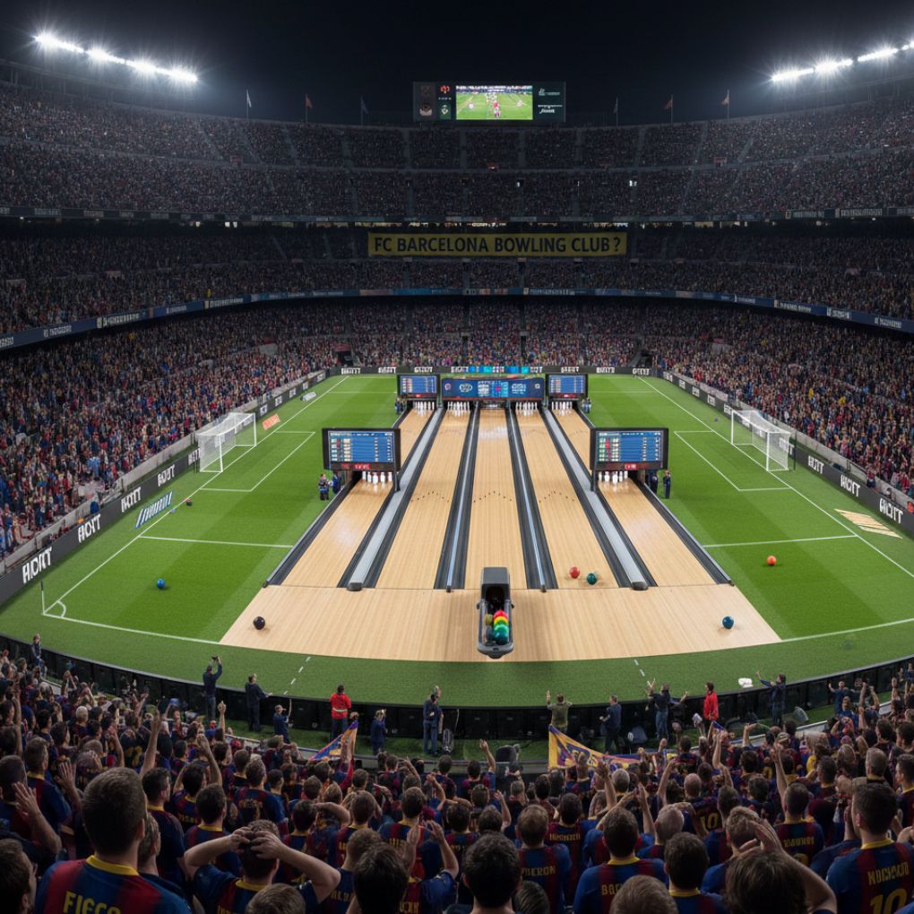 In 1955, FC Barcelona formed a bowling team and faced Espanyol in the city's first bowling derby