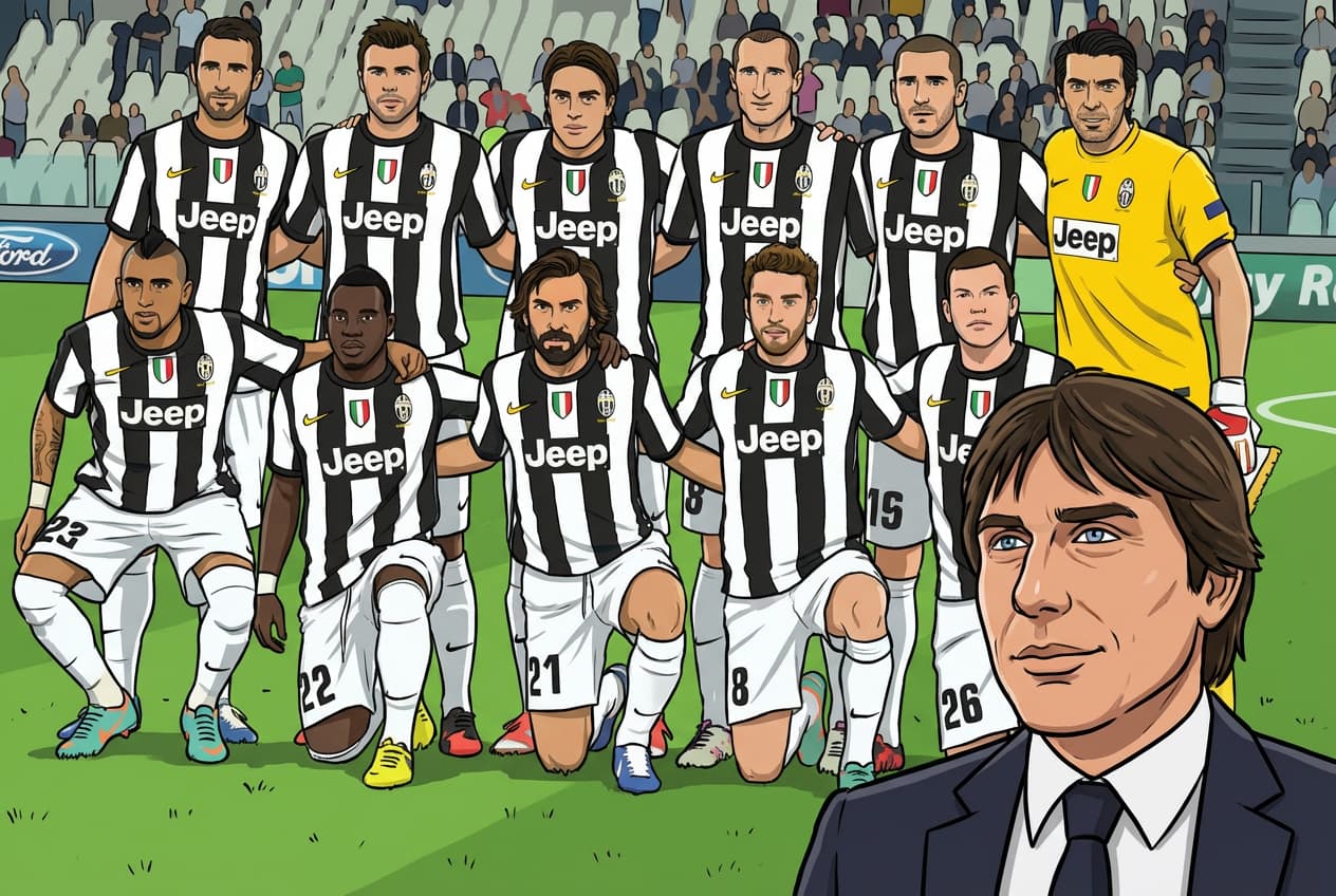 Juventus 2011/12: Antonio Conte led the club to an unbeaten Serie A title in his first season