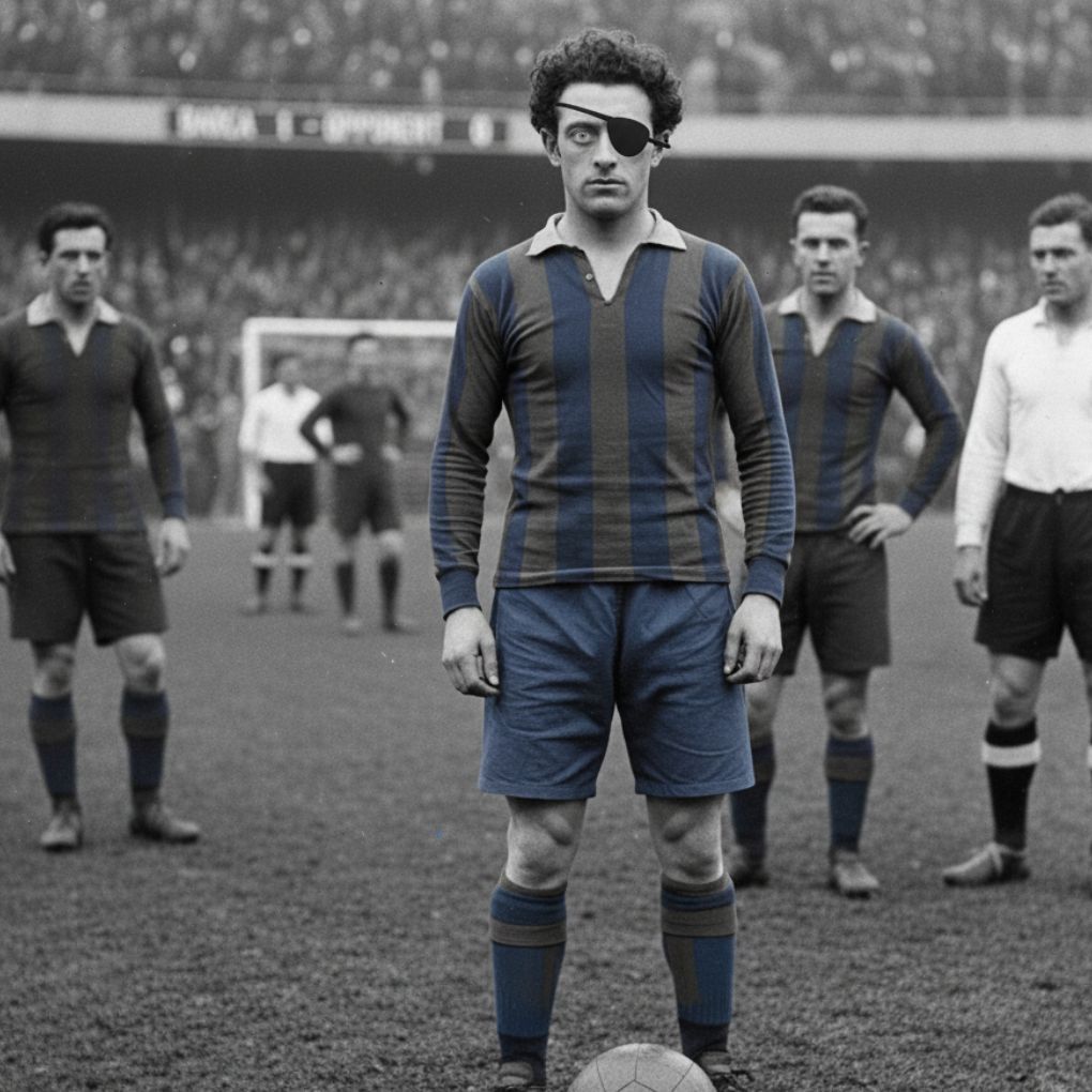 Barça’s George Meyer played with a glass eye; once it popped out, he joked, "I’ve still got one!