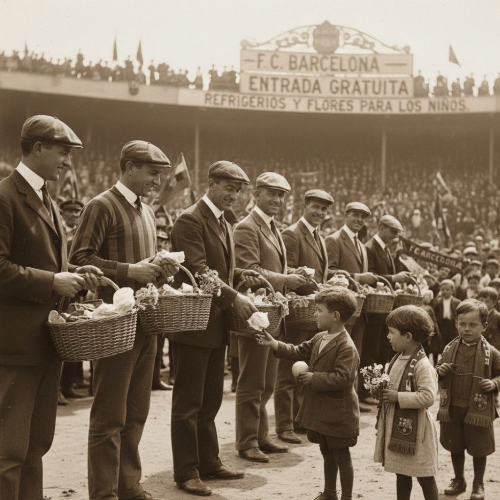 Child attending a match got a free ham sandwich at the gate