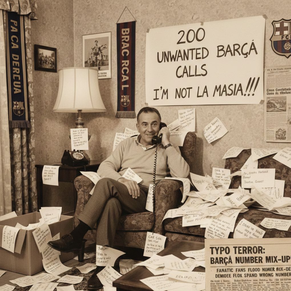 In 1966, a typo in the press led a random man to receive 200 club calls meant for La Masia
