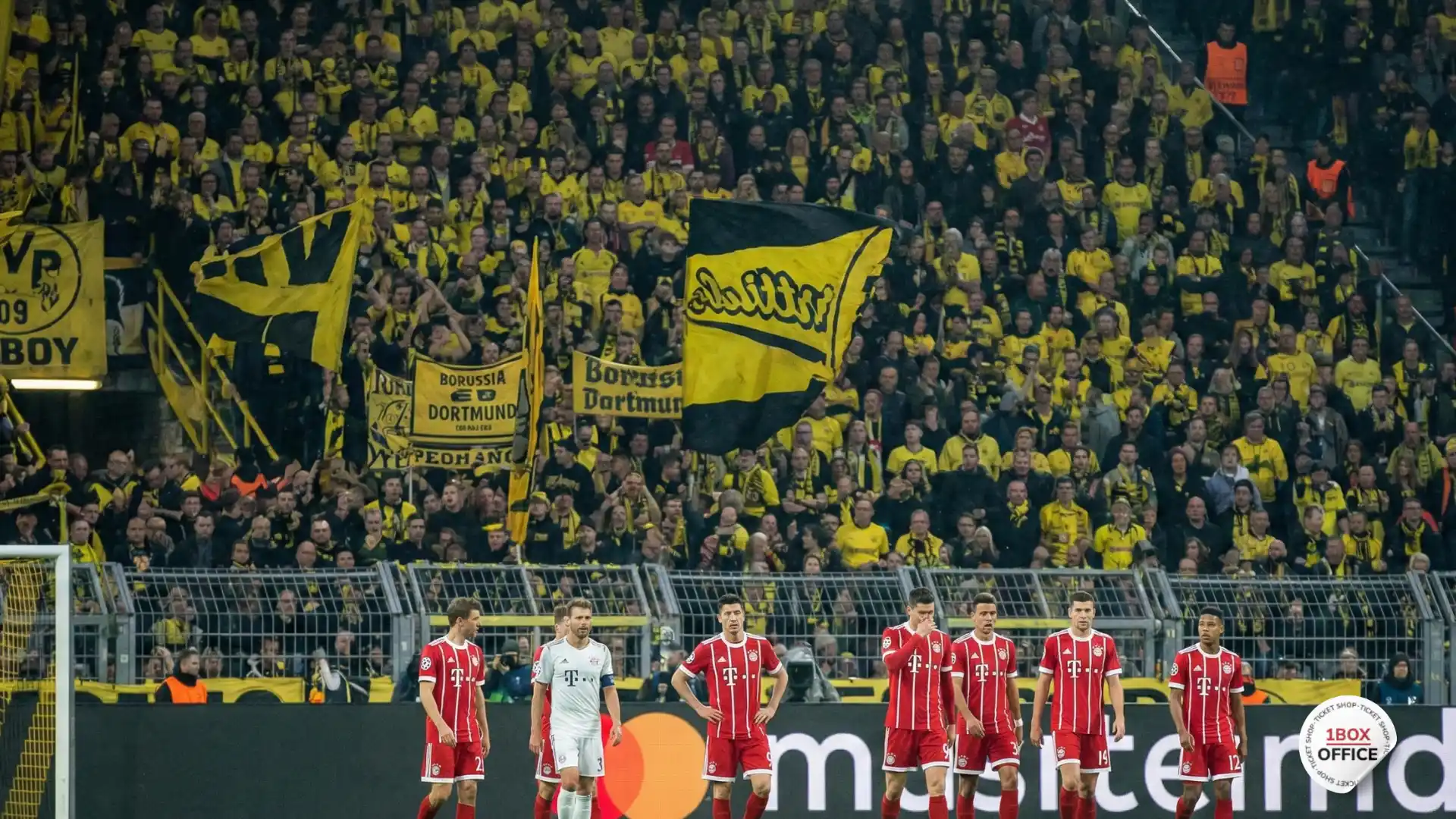 Borussia Dortmund’s Südtribüne, often nicknamed the Yellow Wall, is arguably the most iconic single stand in football