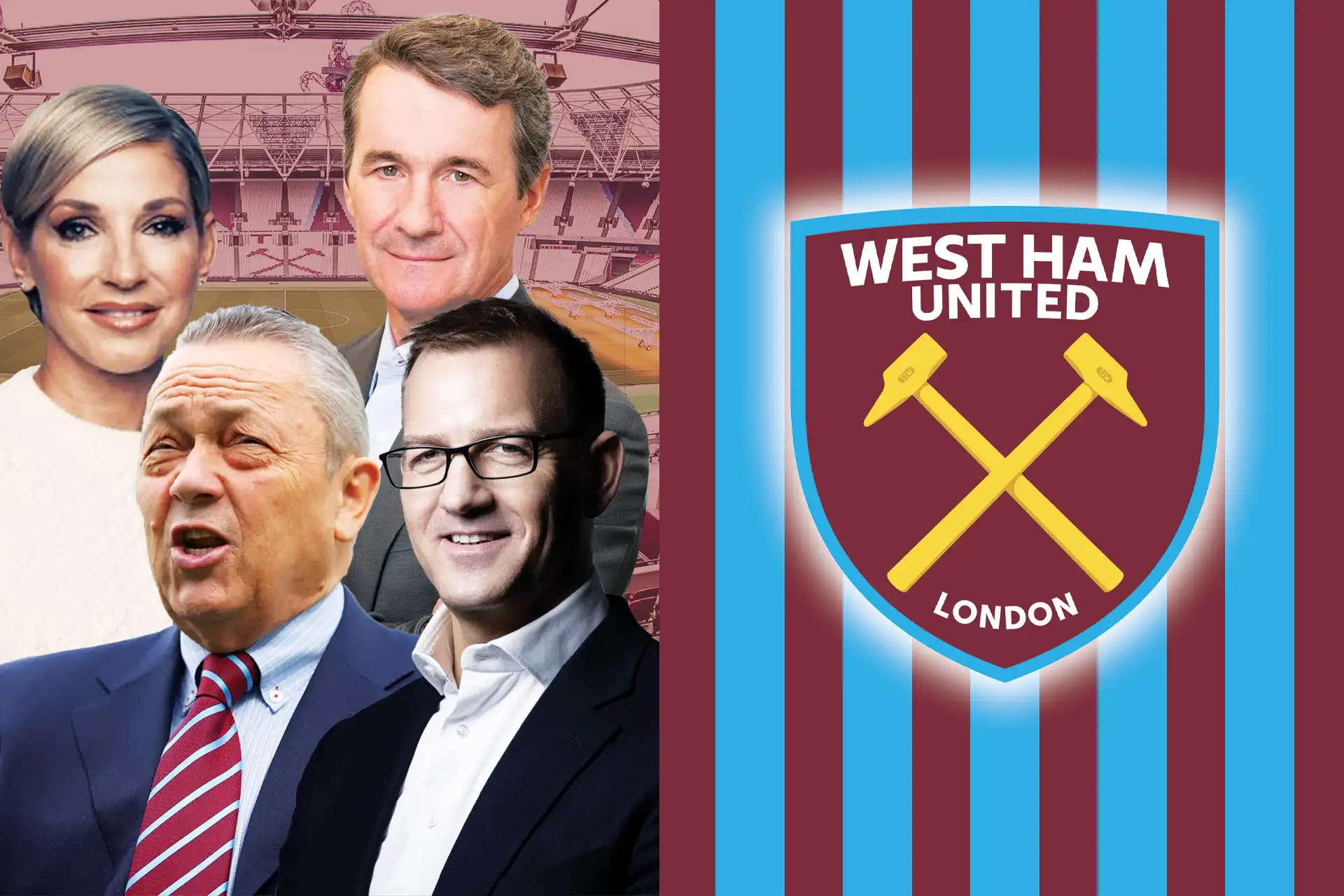 West Ham: David Sullivan, Daniel Křetínský, Vanessa Gold & J. Albert Smith